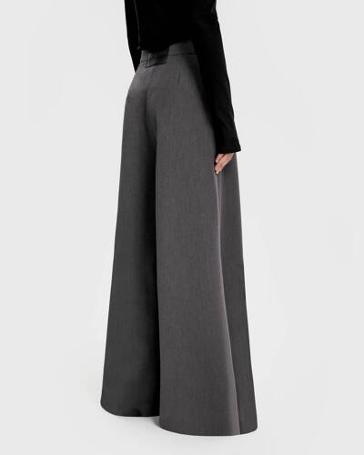 Baha Grey Very High Waist Pants