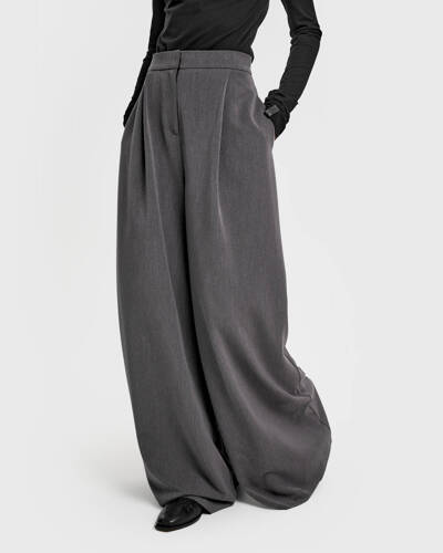 Baha Grey Very High Waist Pants