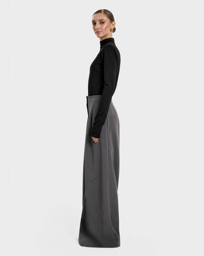 Baha Grey Very High Waist Pants