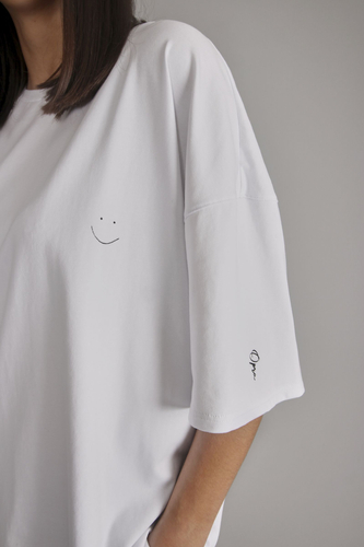 Classic Smile White T-Shirt 