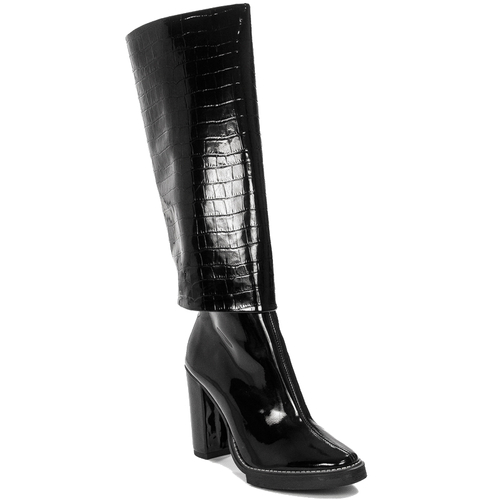 Kiss Croco Black Boots