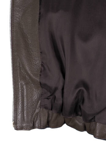 Leather Bomber Jacket Mocca