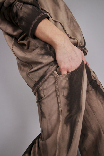 Oversize Safa Beige Shadow Pants 