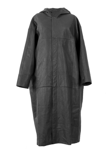 Women's leather Rim Grafit coat