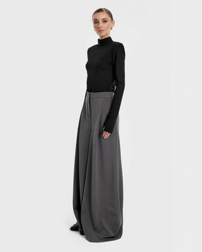 Baha Grey Very High Waist Pants