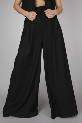 Spodnie Baha Black Very High Waist Pants