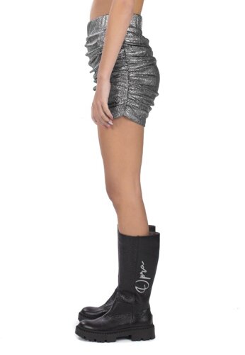 Spódnica Thana Silver Crinkled Skirt