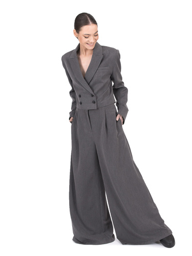 Spodnie Baha Grey Very High Waist Pants