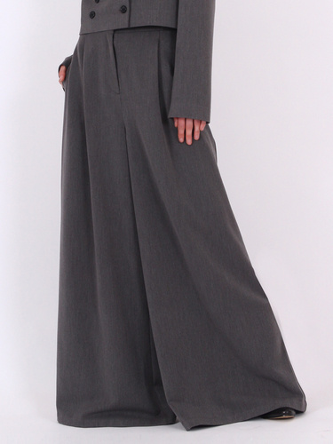 Spodnie Baha Grey Very High Waist Pants