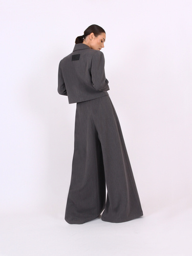 Spodnie Baha Grey Very High Waist Pants